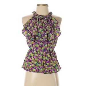 ⚡️Anthropologie Odille 100% Silk Tulip top